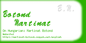 botond martinat business card